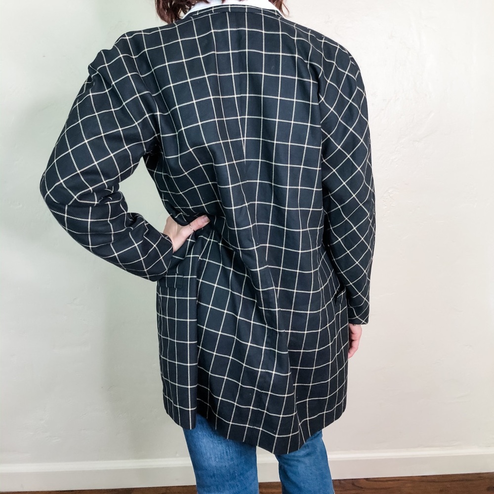 *SOLD* Vintage ESCADA Navy & Cream Blazer - Picture 4 of 4